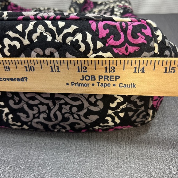 Retired Vera Bradley Pleated Tote Magenta Pink Quilted Weekender & Wallet READ - Picture 15 of 16